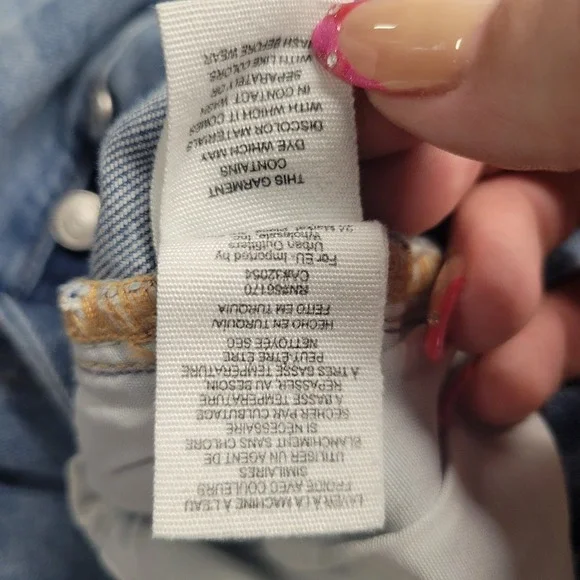 Free People We The Free Distressed Ripped Jeans Light Wash‎ Size 27 Boho - Picture 12 of 13